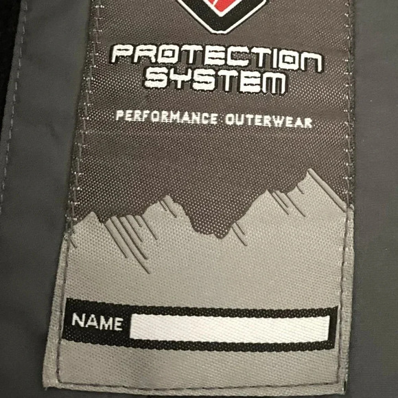 Protection System Hooded Gray/Red Jacket Performance Outerwear Boys Size 10-12 - Picture 8 of 13